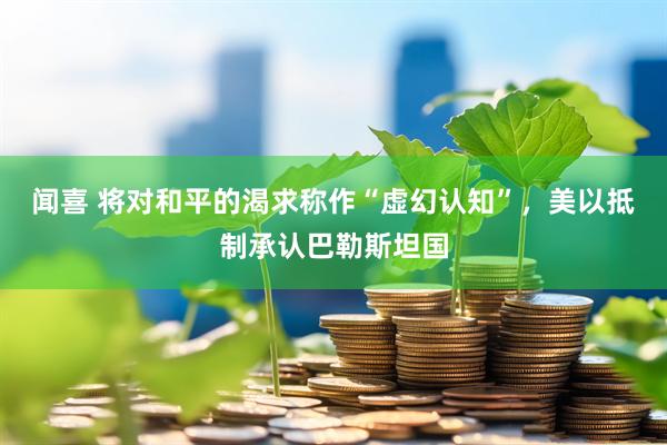 闻喜 将对和平的渴求称作“虚幻认知”，美以抵制承认巴勒斯坦国
